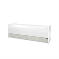 Bed TREND PLUS NEW white+milky green /teenage bed/